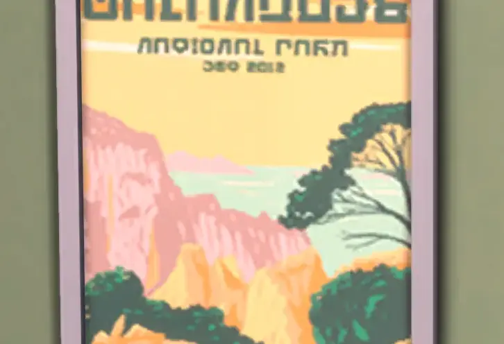 Calanques National Park Simlish Poster